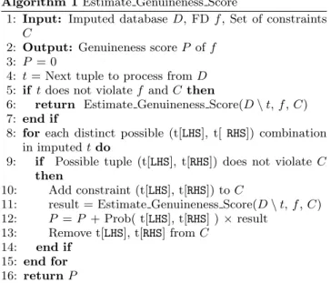 Table 1: Tuple-level probability distribution for im- im-putation over relation R 3 of the illustrative example.