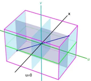 FIG. 8: Each geodesic can be “straightened-out” by a suitable action of the (Carroll) isometry group.