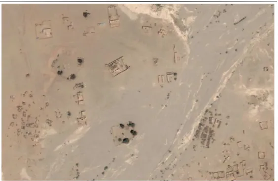 Fig. 3.3: Image du désert du Tibesti extrait de Google map montrant la partie la plus dense
