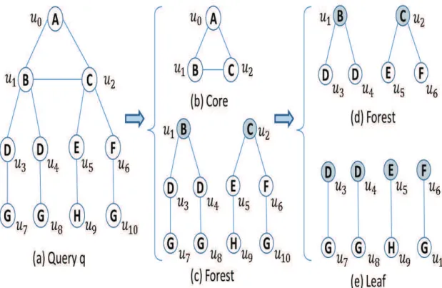 Figure 2.7: Core-Forest-Leaf Decomposition [6]