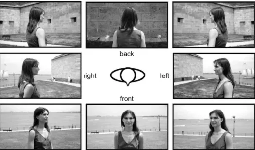 Figure 2.9: Shots taken at different profile angles. Images reproduced from [TB09b]
