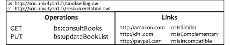 Figure 2.4 – Descriptor example with annotated links