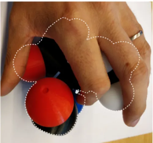 Figure 1. Occlusion problem with the usage of image tracking.