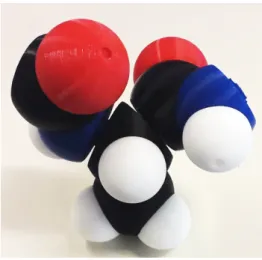 Figure 2. New assembled colour-coded model.