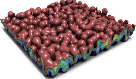 Figure 4 . 1 – Rayleigh-Taylor instability compressed with ZFP. Compression factors vary from 1 (left) to 64 (right); the provided guarantees are not topological, which means the connectivity of bubbles can change undesirably through compression