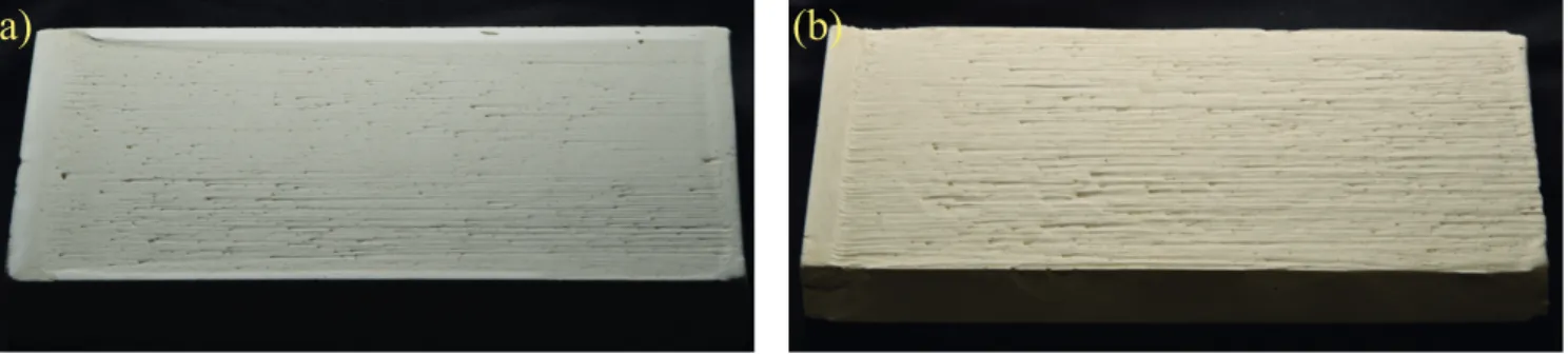 FIG. 8. Emergence of small grooves at moderate flowrate. (a) Q = 0.22 L/min, θ = 39 ◦ and U = 0.36 m/s