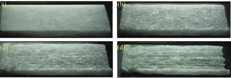 FIG. 10. Pictures of the unique experiment performed with a polished alabaster plate. (a) Initial state