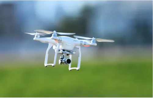 Figure 1.4: Unmanned Aerial Vehicle (UAV) (Image: futura-sciences.com) For example, drones were a key tool to help Paris firemen fighting the fire that spread in Notre-Dame church on 15 April 2019