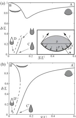 FIG. 3. Critical length for folding vs elasto-capillary length: