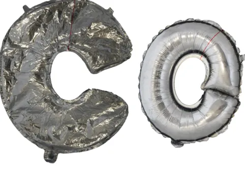 Fig. S3. Pictures of the same commercial mylar balloon before (left) and after (right) inflation