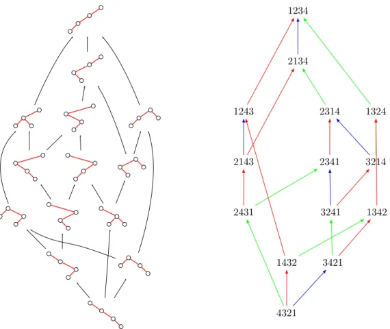 Fig. 4.7.4: Treillis de Tamari sur les arbres binaires à 4 nœuds.