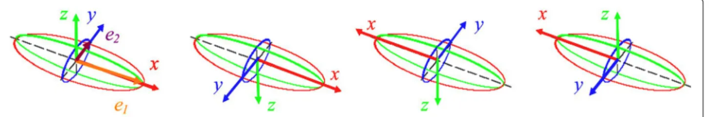 Fig. 8 The four possible intrinsic reference frames as proposed and developed by [75]