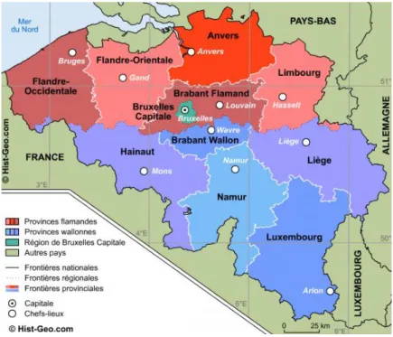 Figure 3 : les provinces belges 3