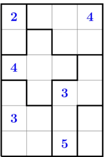 Fig. 1. Initial Suguru grid
