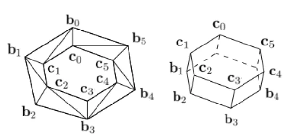 Fig. 14 Assumptions of Theorem 11: P (left), A (middle) and A ∪ P (right).