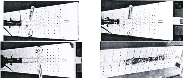 Figure 14: Profil de fissuration d’une des poutres testées sans flexion transversale par (Badawy et Bachmann, 1977) 