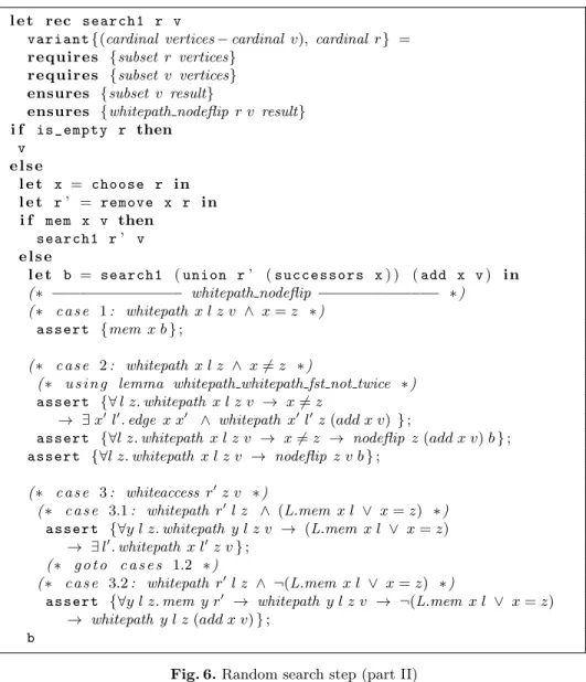 Fig. 6. Random search step (part II)