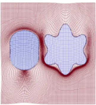 Figure 4. Multishape Experiment, stitched (left) and sliding (right) constraints.
