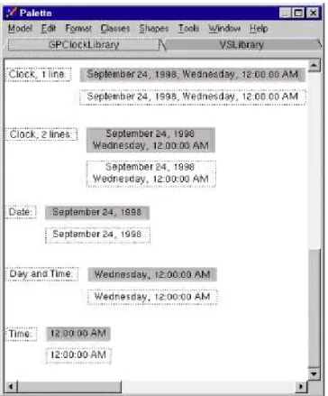 Figure 1.  Reusable model components for time and date  The library provides a class,  a set of methods that allow  the  manipulation  of  dates  in  the  Gregorian  calendar,  and  a  mechanism to use the simulation clock as date and time