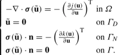 Fig. 1 Schematic diagram of working domain D including the mate- mate-rial domain Ω with boundary settings