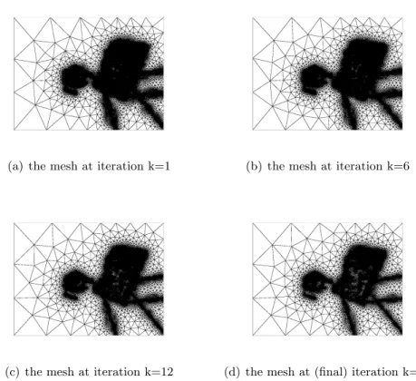 Figure 3. Evolution of the meshes (New marble sequence)