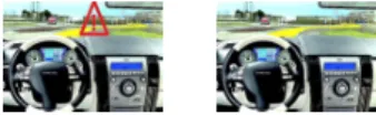Figure : ADAS algorithm (left) can give a false warning detected by tests on road (right).