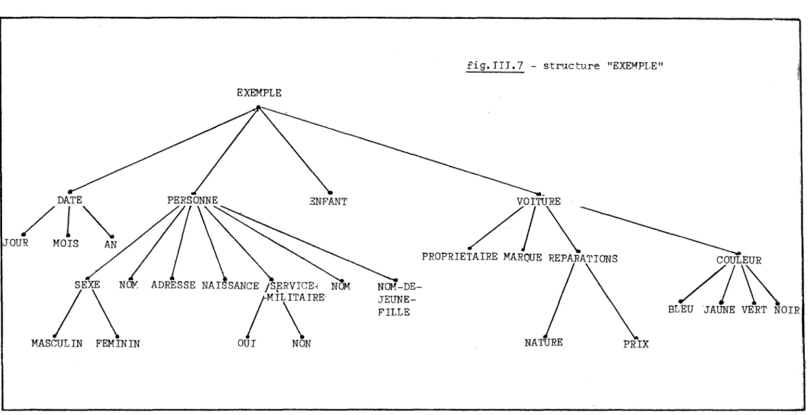 fig.  III.  7  - stru.cture  "EXEMPLE" 