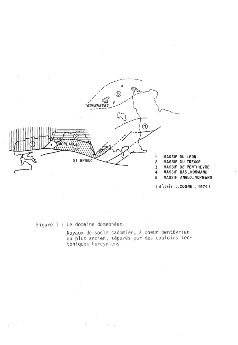 Figure  1  Le  domaine  domnonéen. 