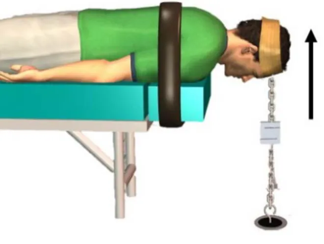 Figure 2: Participants position during the evaluation of neck extensor maximal isometric strength 245 