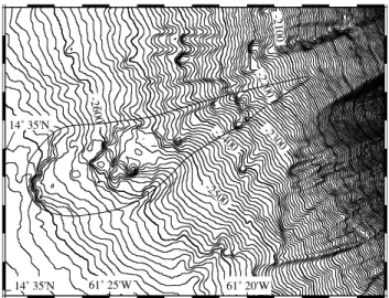 Figure 8. Air gun seismic profile 57 (location on Figure 3) crossing the middle part of deposit D2 and interpretative section