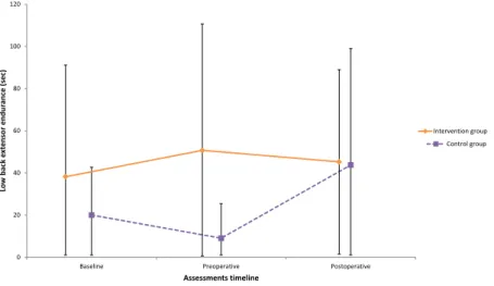 Figure 6.  Low back extensor muscles endurance.