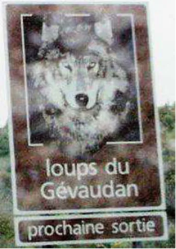 Fig. 4 :  Exemple  de  signalisation  d’anima tion  culturelle  et  touristique  sur l’autoroute  A  75  dans le département de  l’Hérault 