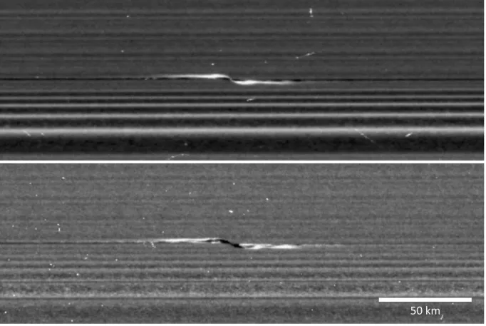Figure S2: Two sides of the same propeller. Reprojected versions of images (a) N1866363047 and (b) N1866370342, showing the propeller Santos-Dumont on the lit and unlit sides of the rings, respectively