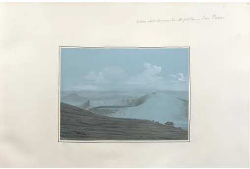 Figure 4 – Etienne-Jean Delécluze (1781-1863). Volcan éteint devenu un lac. 280 pieds d’eau