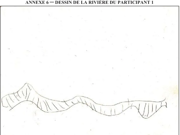 Figure 3. Rivière dessinée par le participant 1 