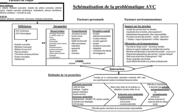 Figure 2. Schématisation de la problématique AVC. 