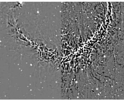 Fig. 13. Unsharp-masked image of the southern part of RCW 120 at 8 µm (see text for details)