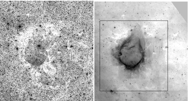 Fig. 3. Dust associated with RCW 120. Left: K S (2.17 µm) mosaic image of the RCW 120 region from the 2MASS survey.