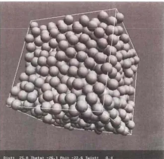 FIGURE  2.5  - Empilement  de  sphères  de  même  taille  à  une  fraction  volumique 