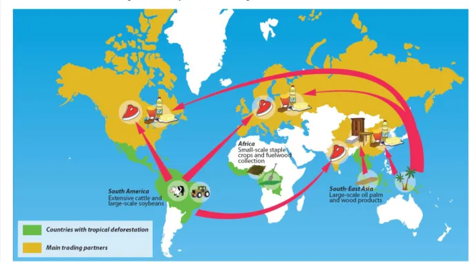 Figure 7 - Map of the leading drivers of deforestation 