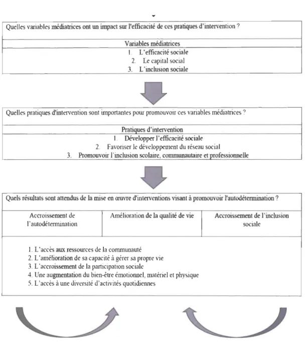 Figure  7.  Modèle socioécologique du développement de l' autodétermination (Walker et  al
