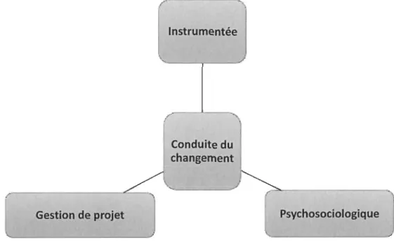 Figure 6:  Modèle des types de conduite du  changement 13 