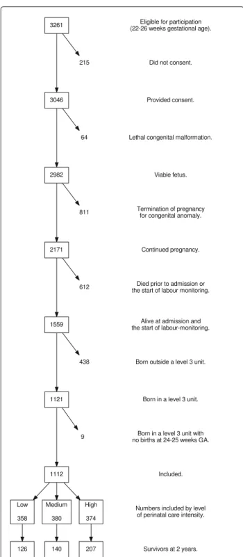 Fig. 2 Study population. Flow chart of included study population: