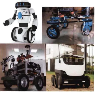 Figure  1.3  Exemples de robots à roues  [3] 