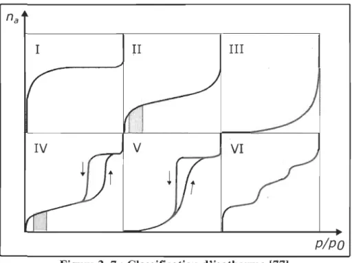 Figure 2.  7 : Classification d'isotherme [77] 