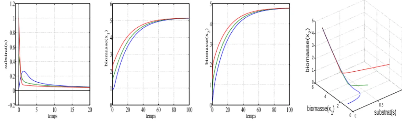 Fig. 3.2 Simulation du mod` ele en dimension 3.