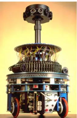 Figure 23 – The “Robot-mouche” was designed in the earlies 90’s by Franceschini, Pichon and Blanes (see Pichon (1991), Blanes (1991), and Franceschini, Pichon, and Blanes (1992) for more details on the design)