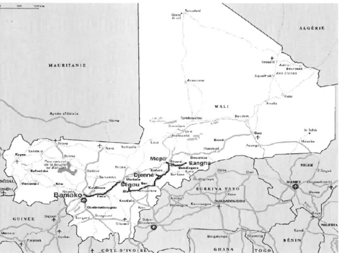 Figure 5  La carte du  Mali 