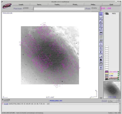 Fig. 1.11 – L’interface du logiciel Aladin