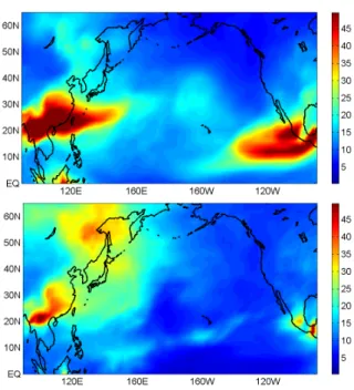 Fig. 15. Mean spatial distribution of analysis increments (Posterior CO – Prior CO, in ppbv) at 700 hPa averaged between 6 April to 1 May 2006.